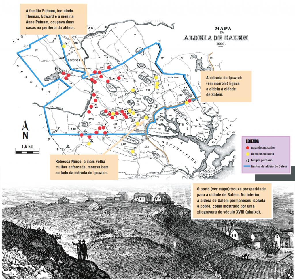 mapa da aldeia de Salem