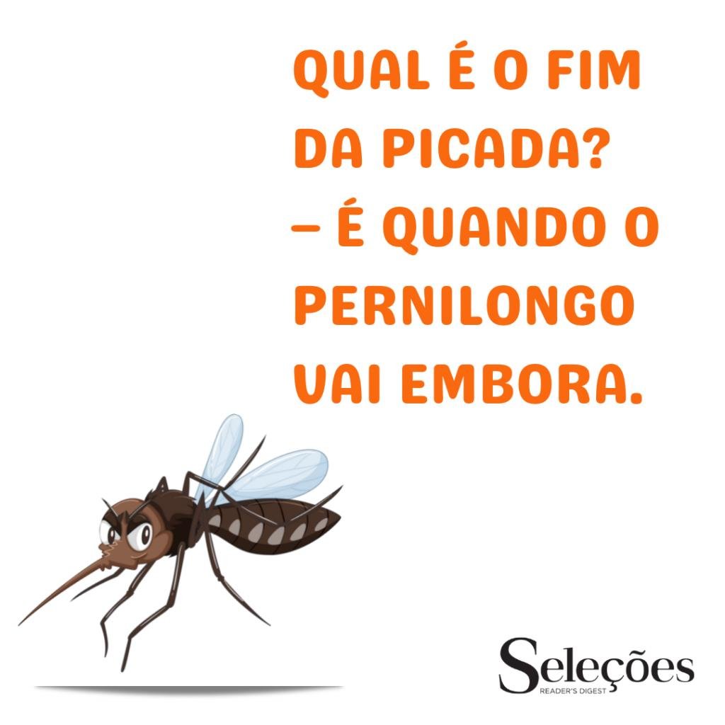 Piada para crianças sobre mosquito