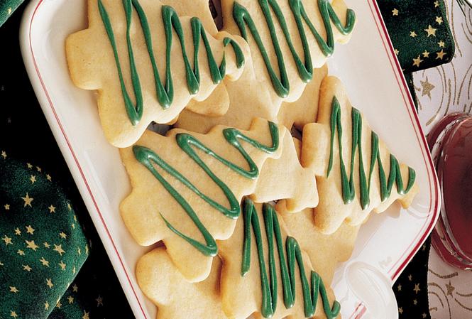 biscoitos de arvore de natal