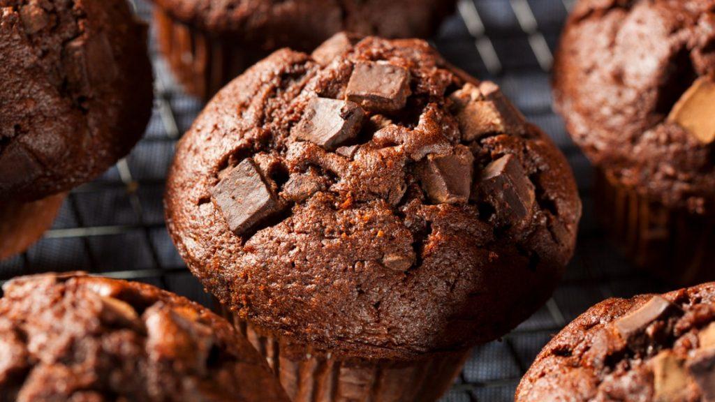 muffins de chocolate