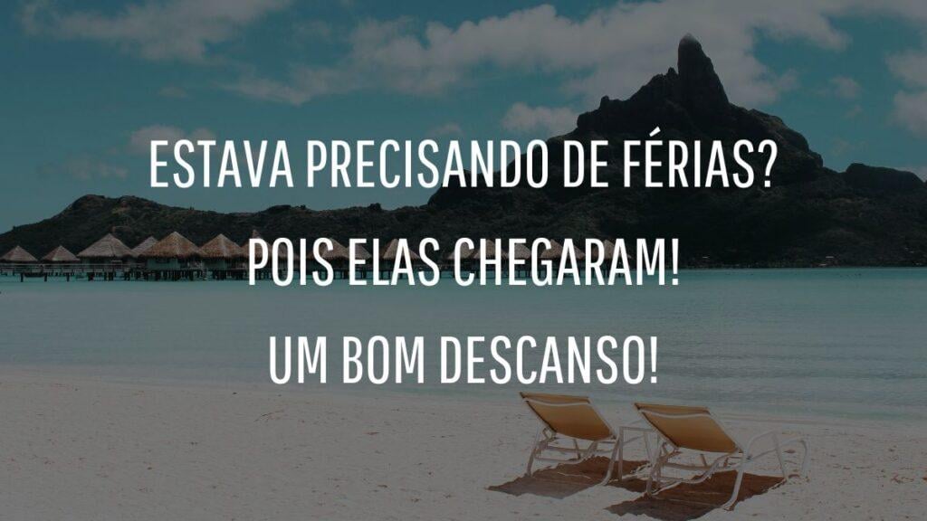 frases de férias