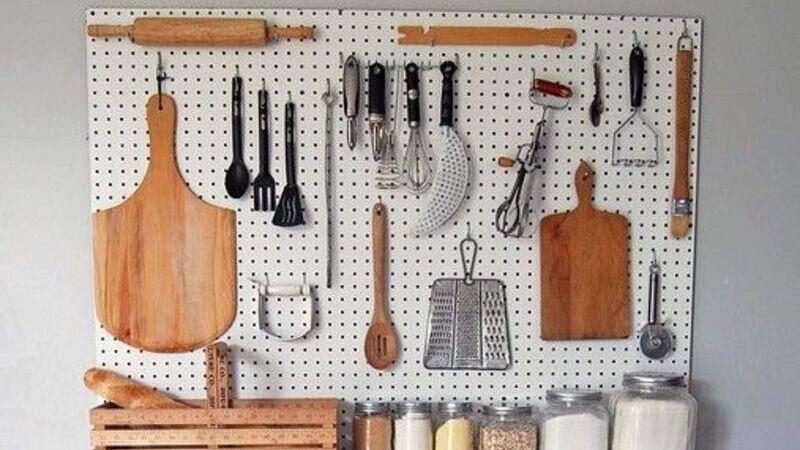 pegboard na cozinha