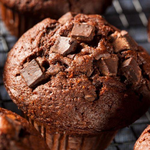 muffins de chocolate