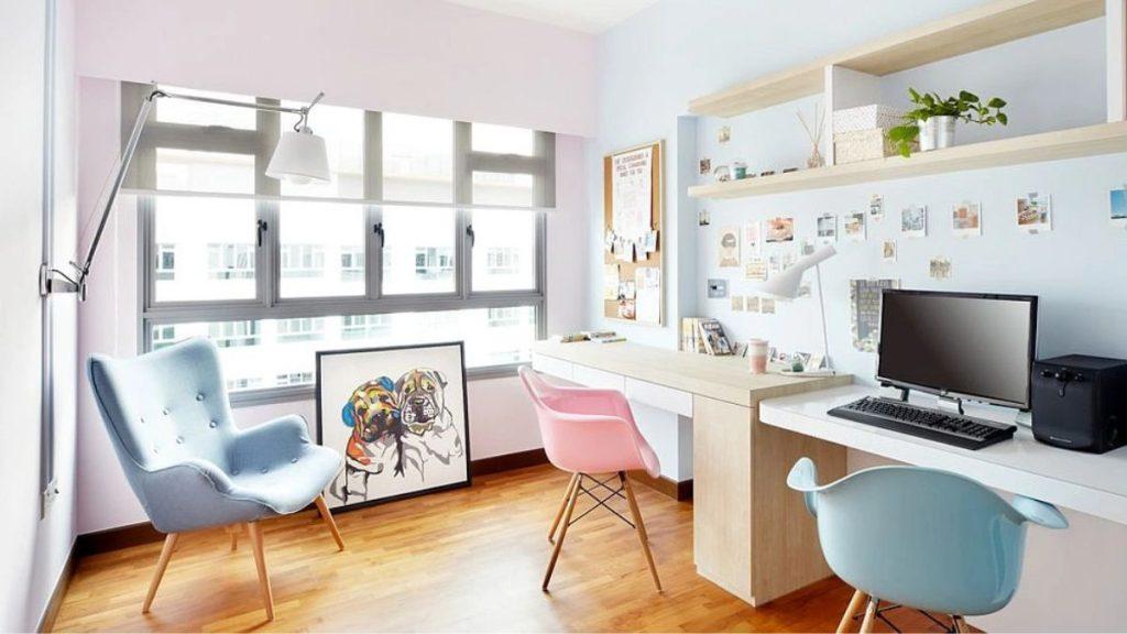 ideia de decoração para home office 