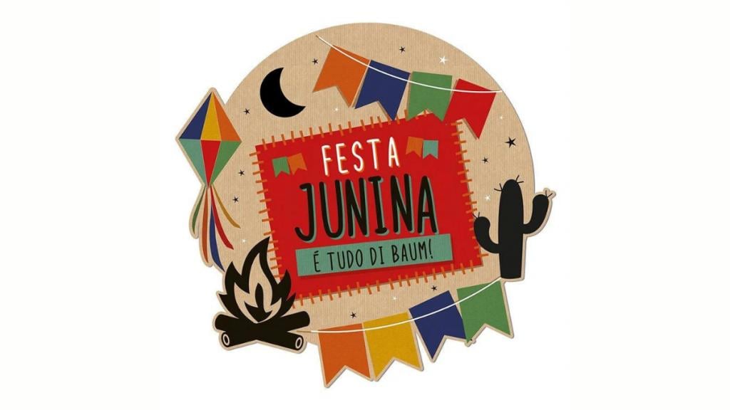 Arte para painel de festa junina.